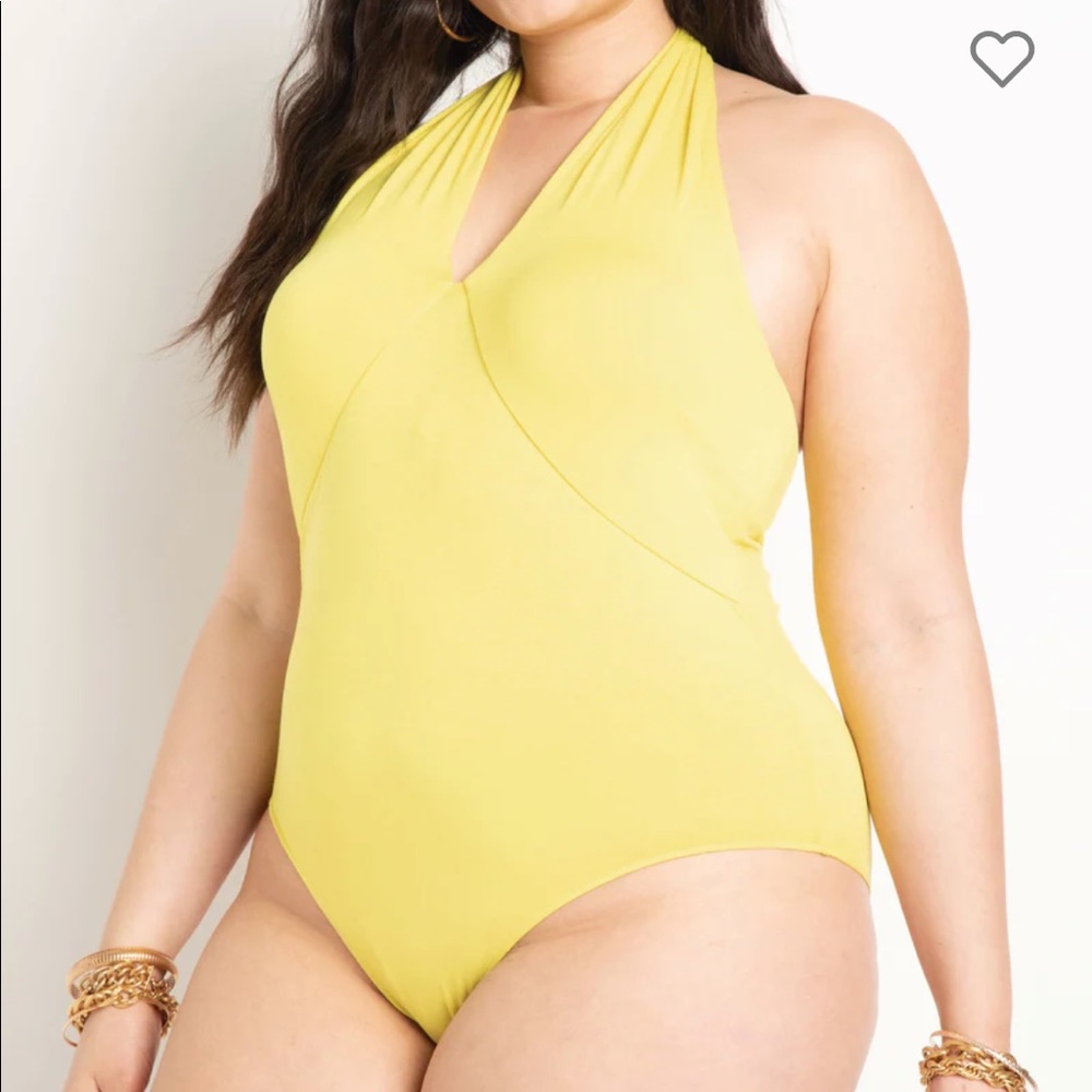 Maryam Crossover Halter Bodysuit